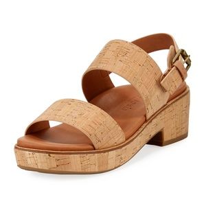 Women’s 7.5 Gentle Souls by Kenneth Cole Talia Cork Flatform City Sandal